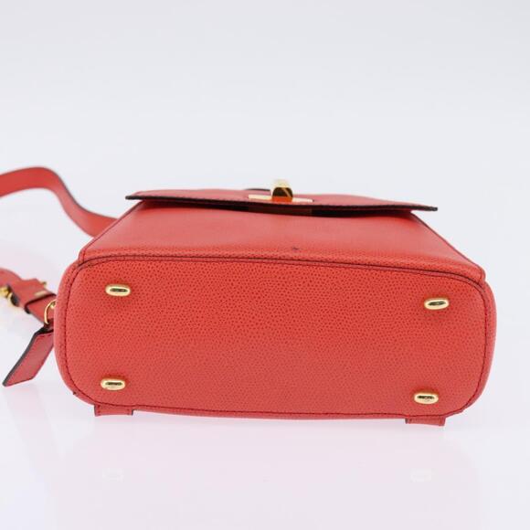 CELINE Backpack Leather Orange Gold - Picture 9 of 12